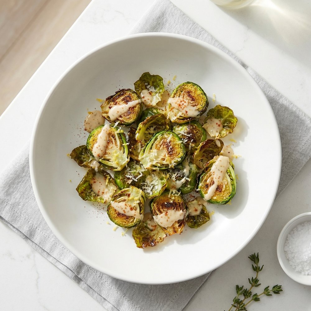Caesar-Style Brussels Sprouts