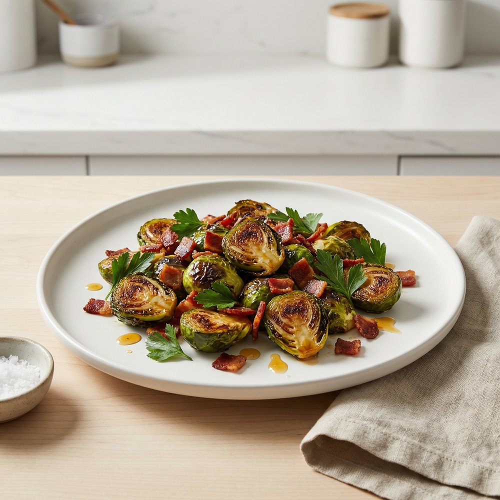 Maple Bacon Brussels Sprouts