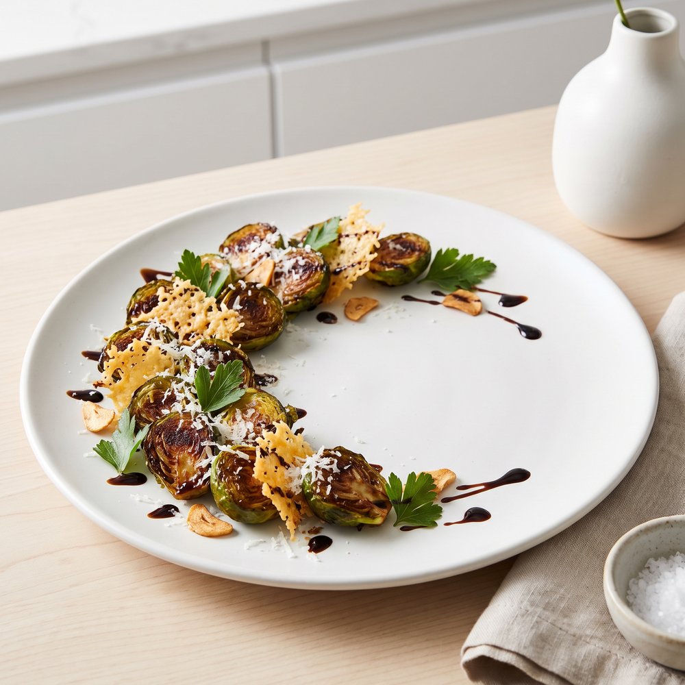 Roasted Brussels Sprouts with Parmesan
