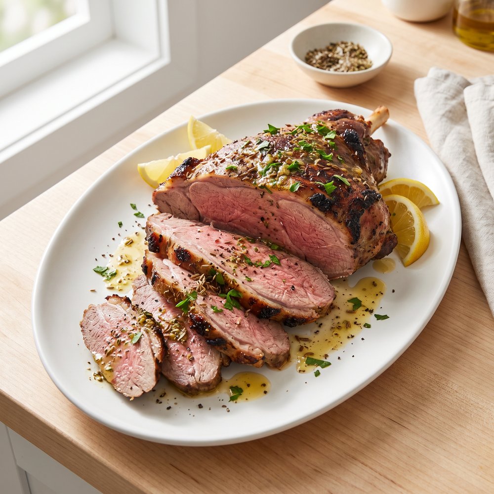 Roasted Butterflied Leg of Lamb