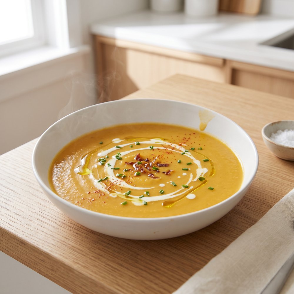 Roasted Butternut Squash Cream Soup
