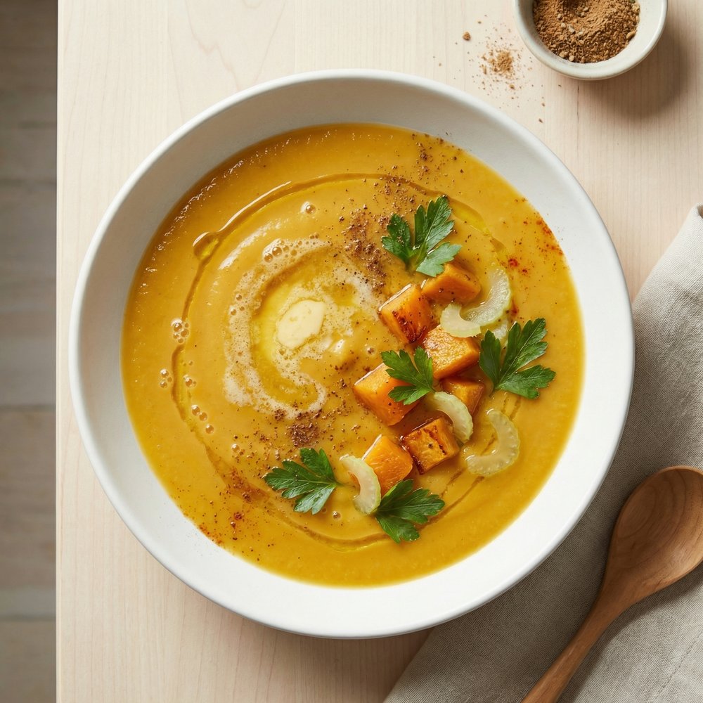 Creamy Butternut Squash & Turnip Soup