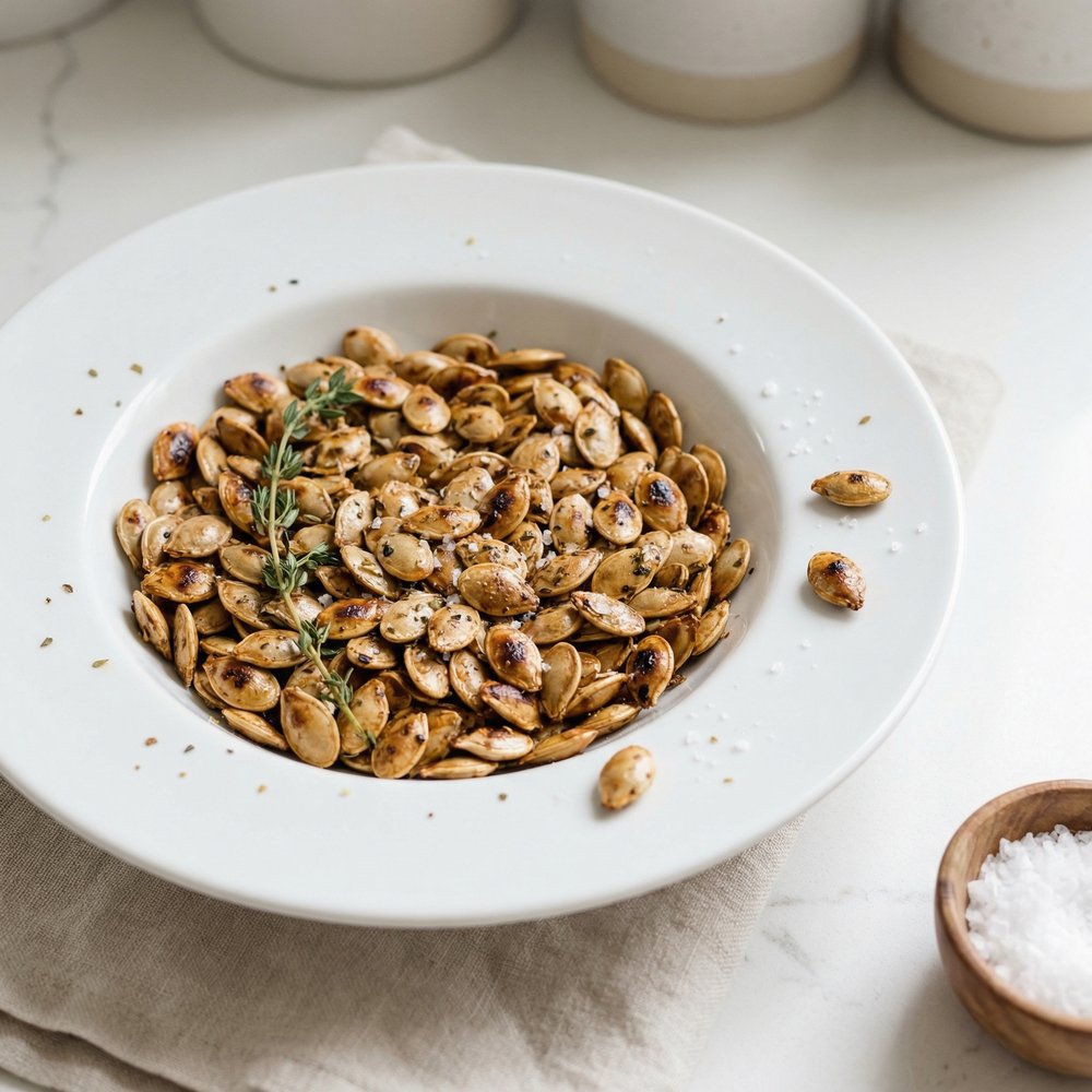 Roasted Winter Squash Seeds