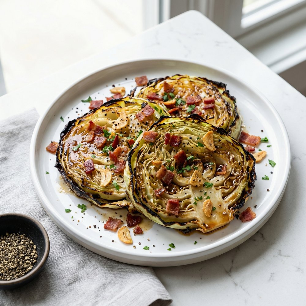 Bacon Cabbage Steaks