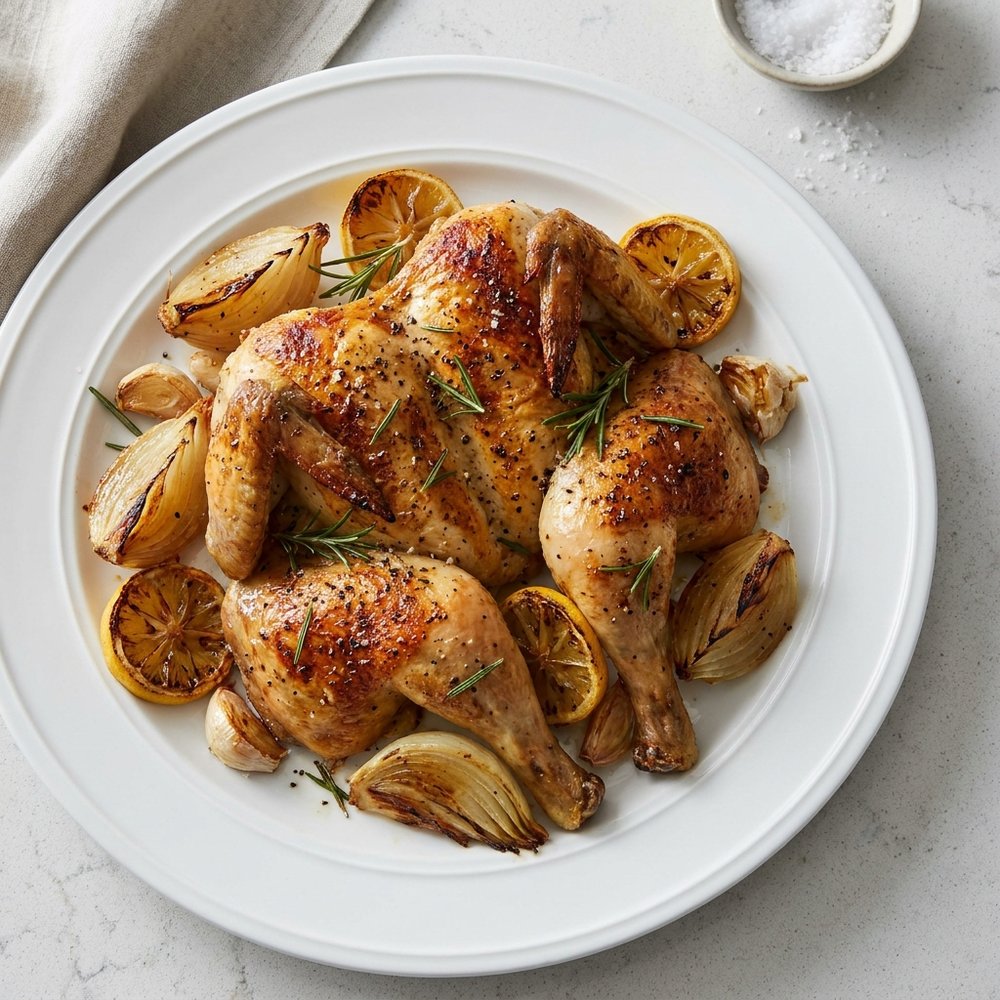 Roasted Chicken with Lemon and Rosemary
