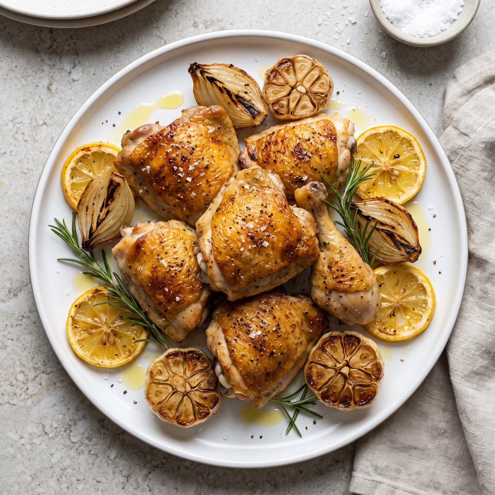 Roasted Chicken with Lemon and Rosemary