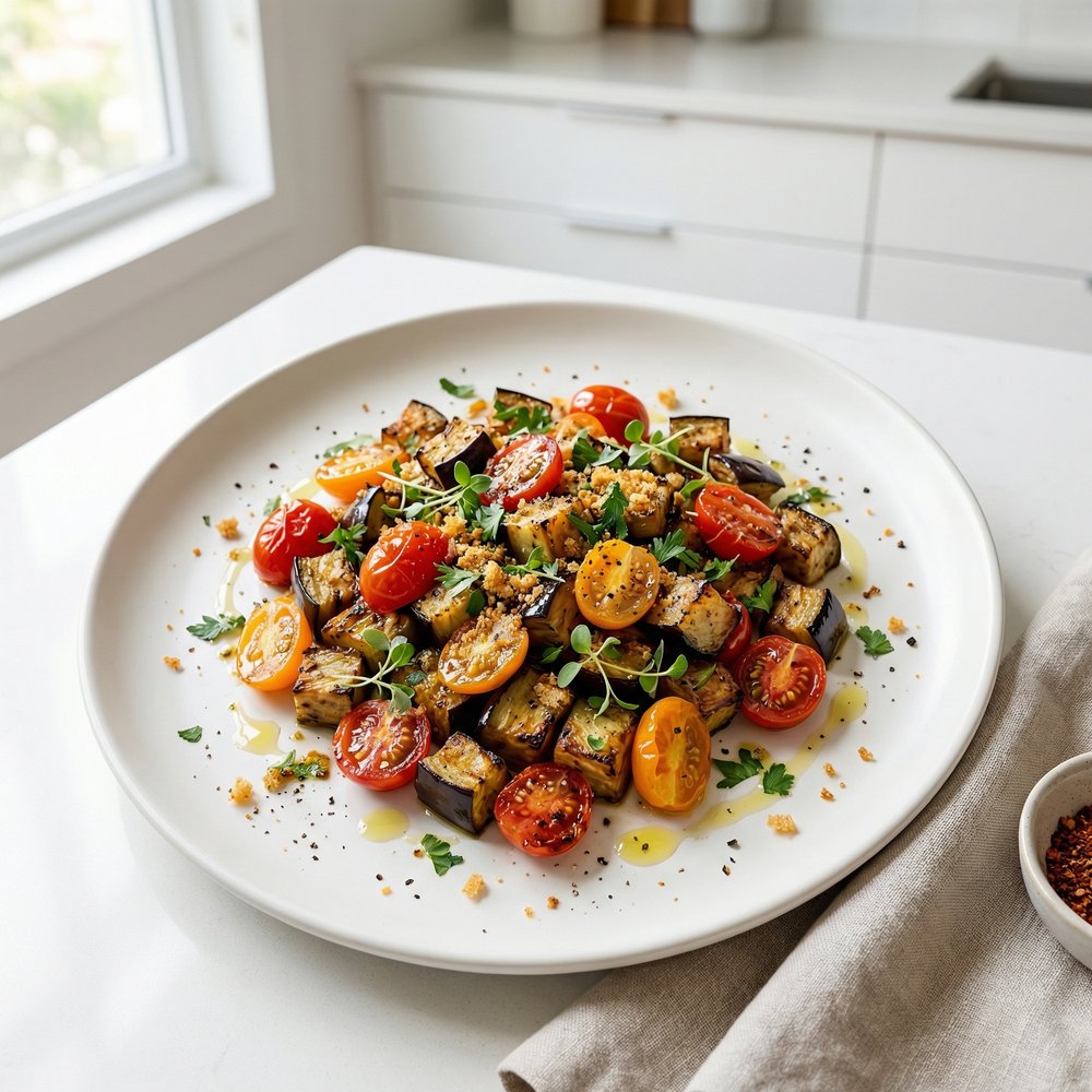 Eggplant and Tomato Salad