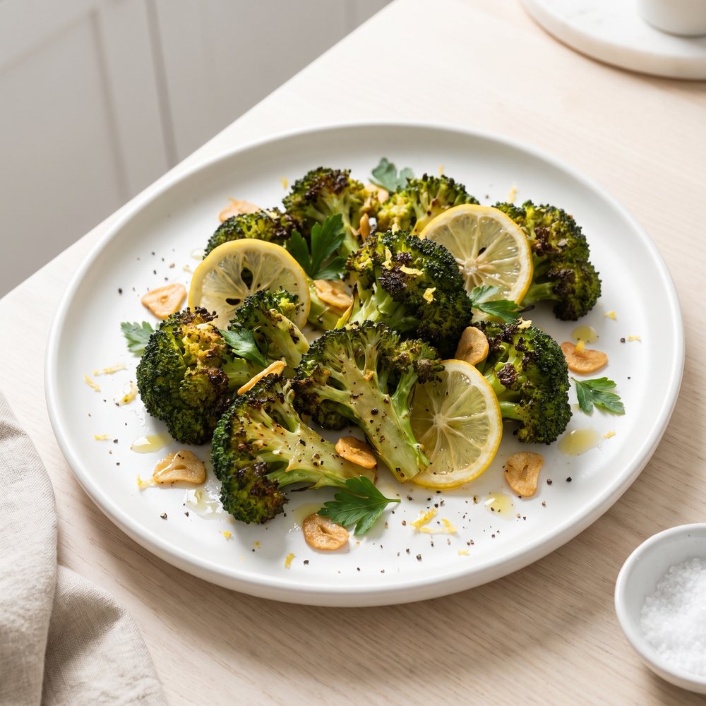 Roasted Garlic Lemon Broccoli