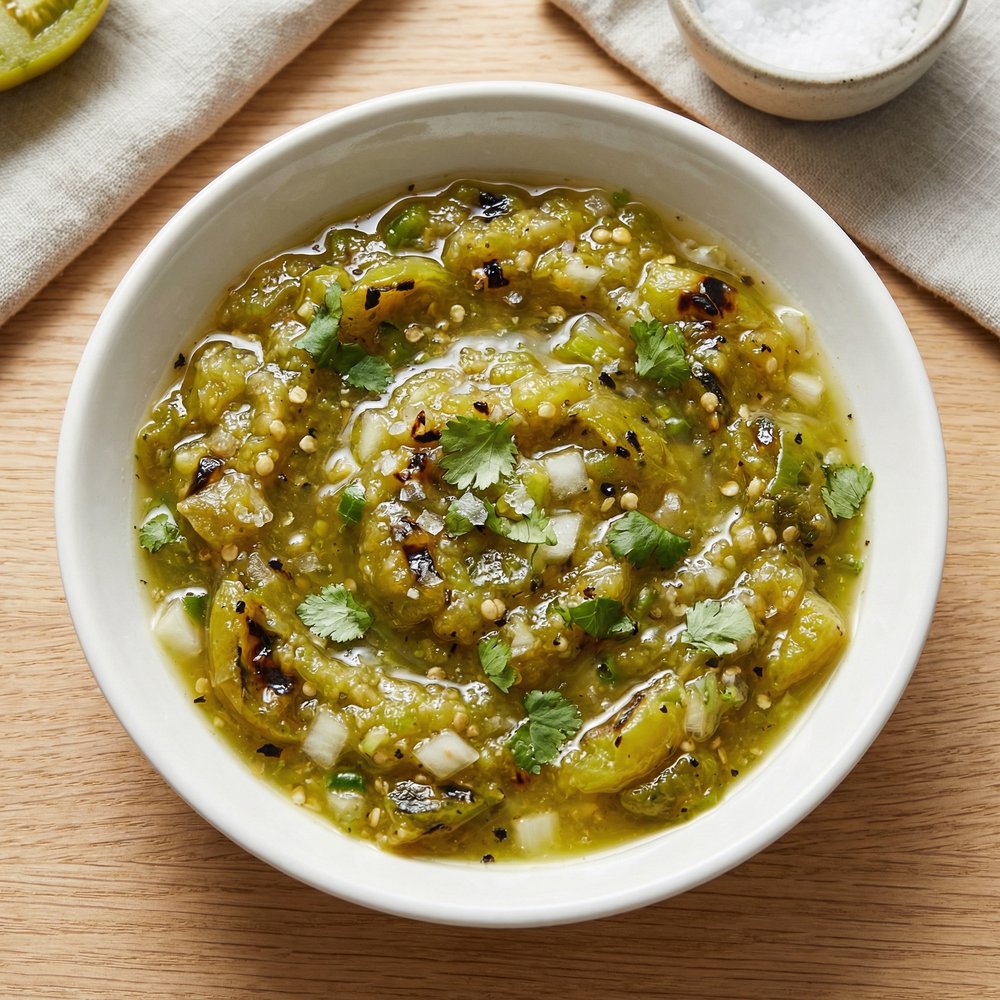 Roasted Green Tomato Salsa