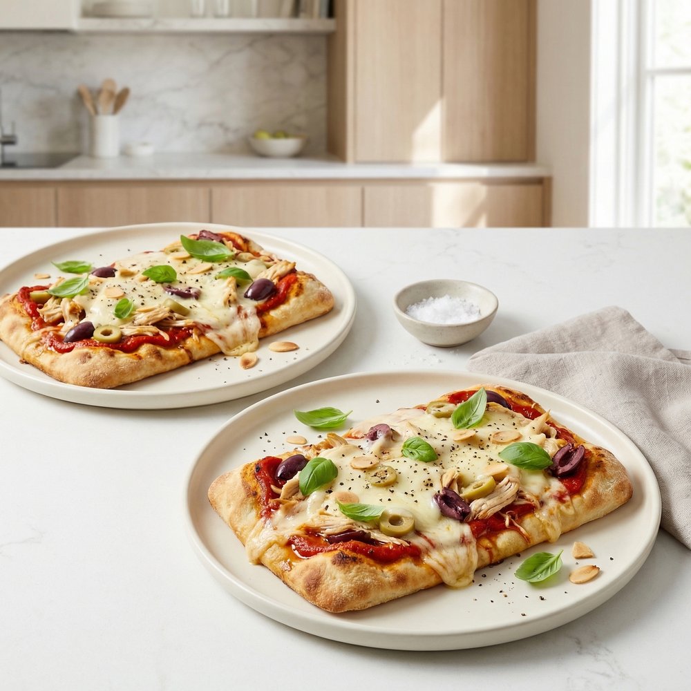 Flatbreads with Red Pepper–Almond Sauce