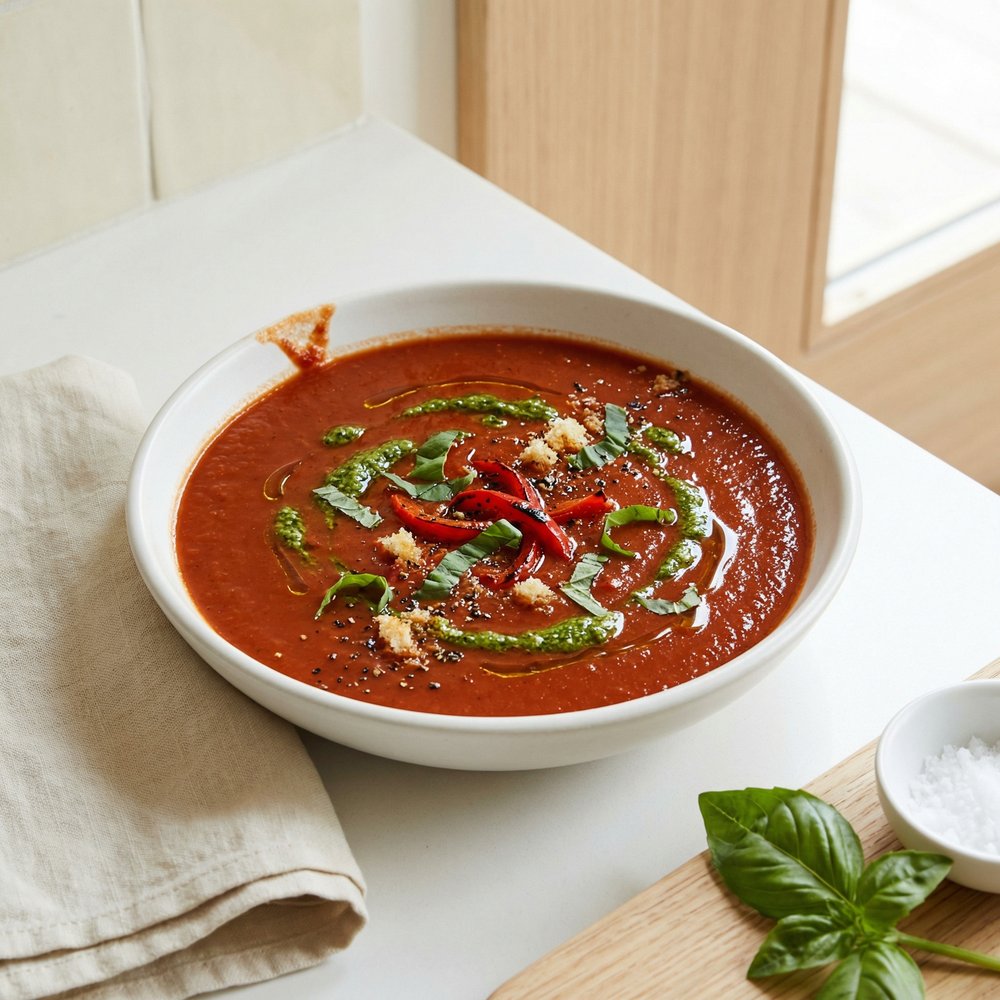 Oven-Roasted Roma Tomato Soup