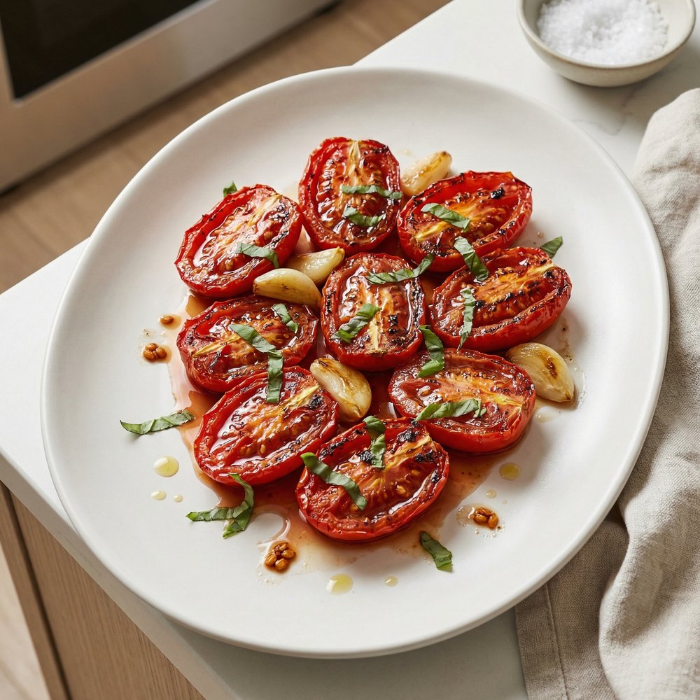 Oven-Roasted Roma Tomatoes with Garlic