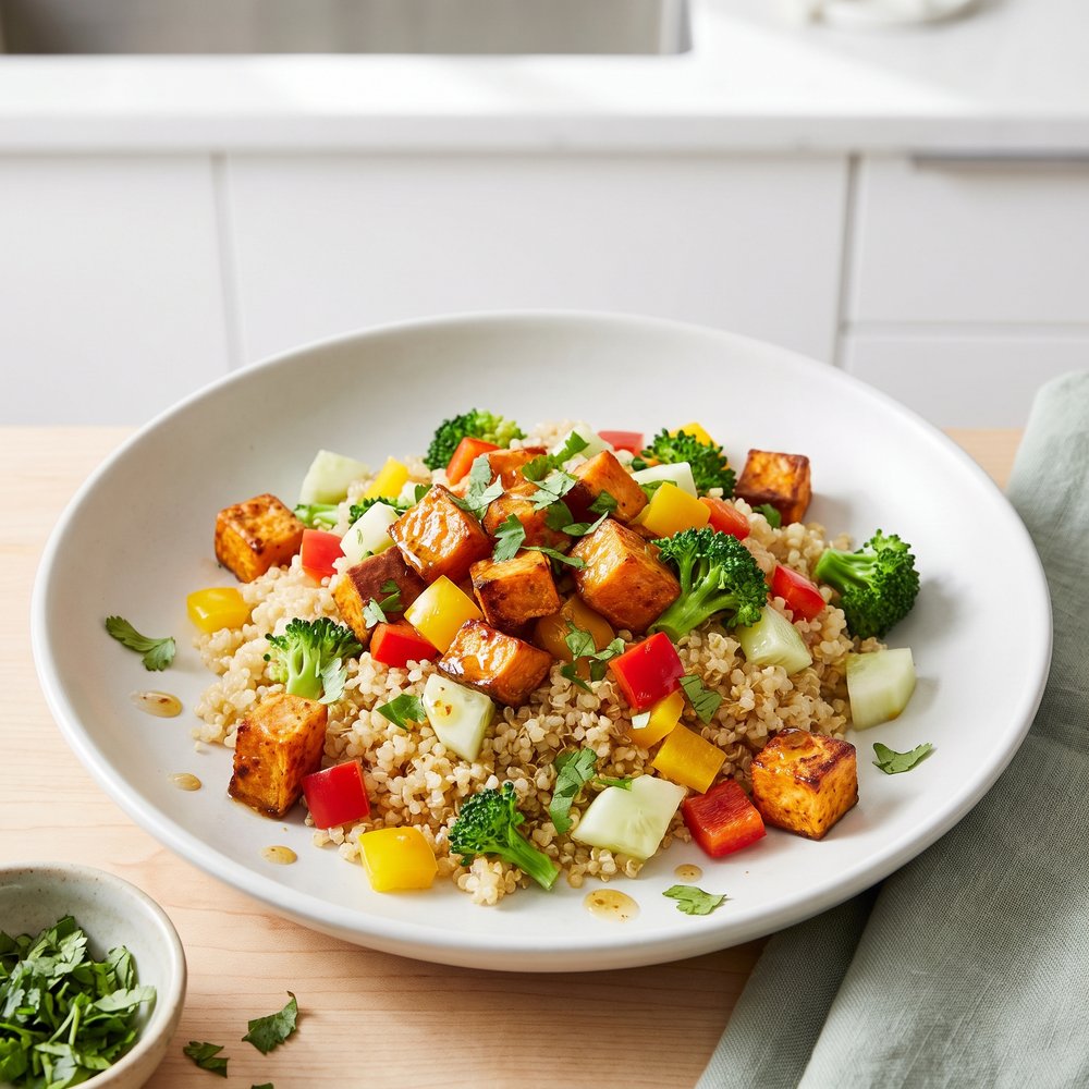 Roasted Sweet Potato Quinoa Salad