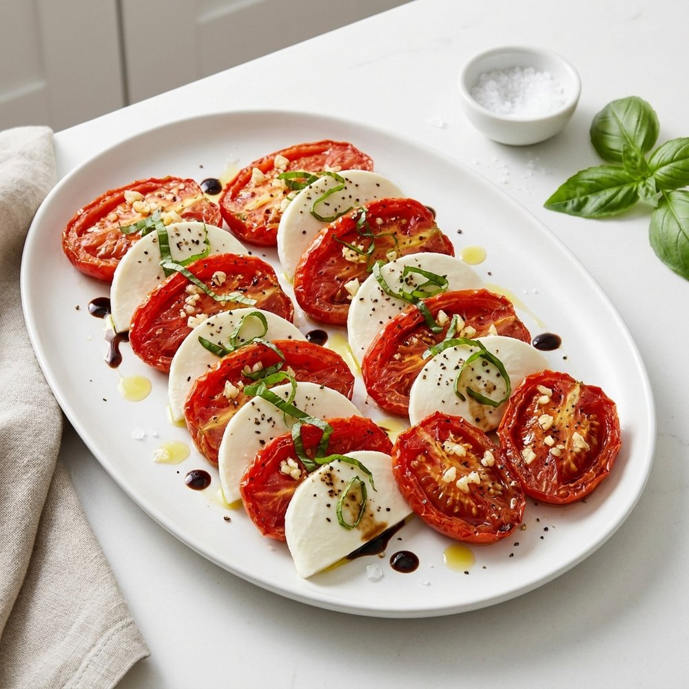 Roasted Tomato Caprese Salad