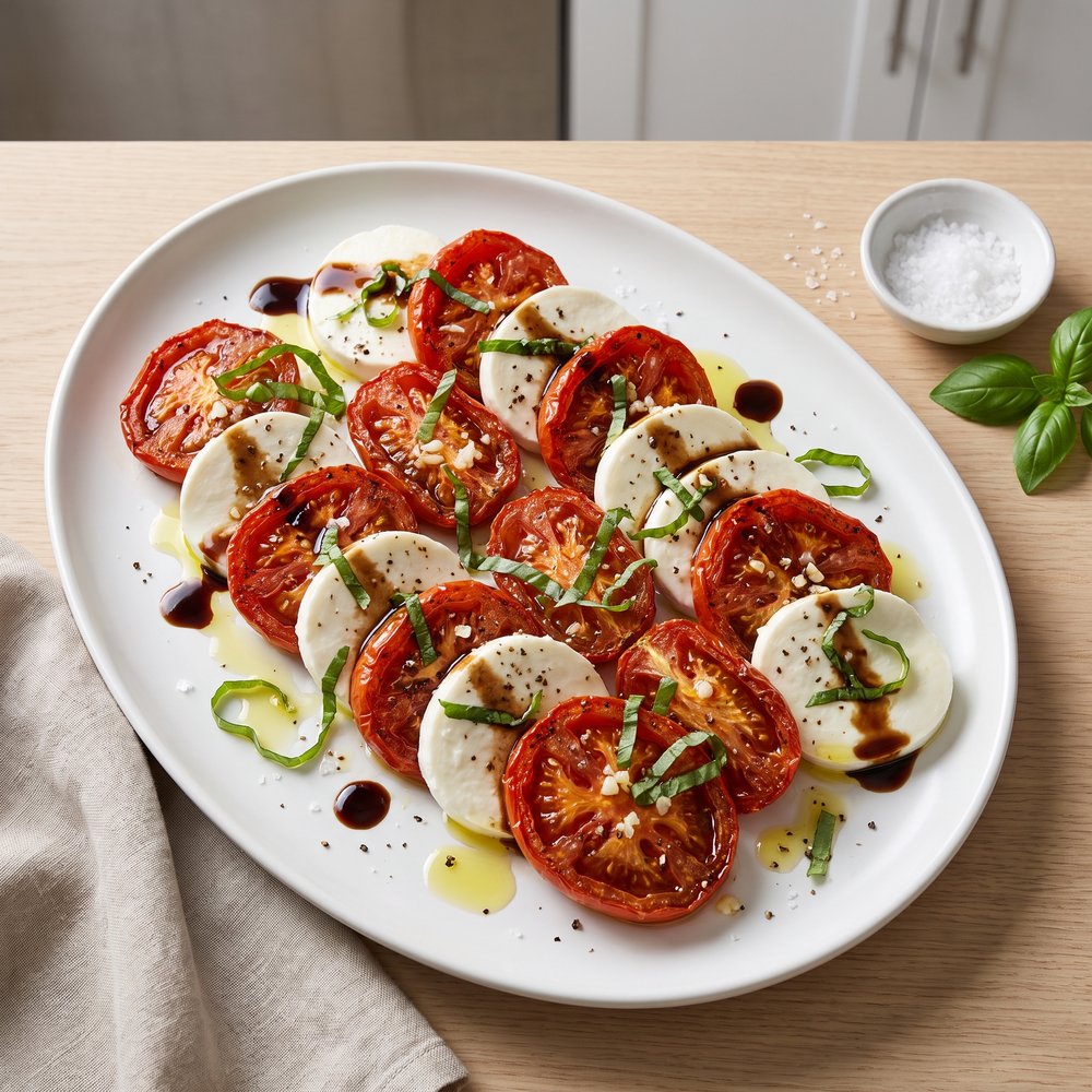 Roasted Tomato Caprese Salad