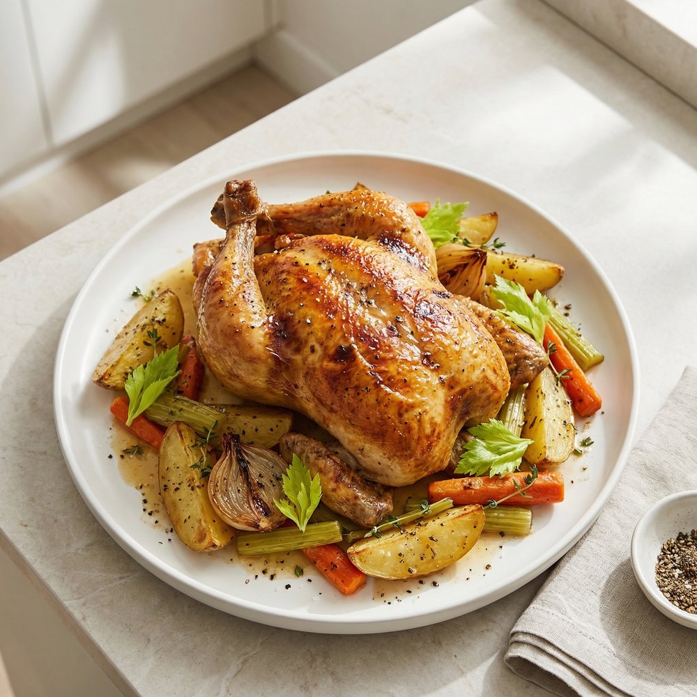 Oven-Roasted Chicken with Vegetables