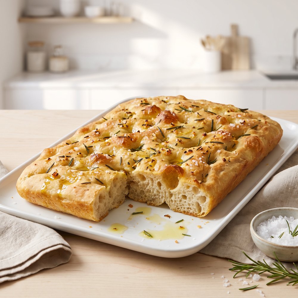 Rosemary-Garlic Focaccia from the Bread Machine