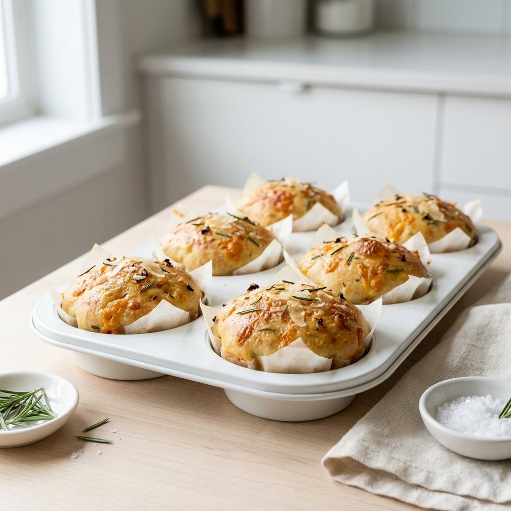 Rosemary-Garlic Focaccia Muffins