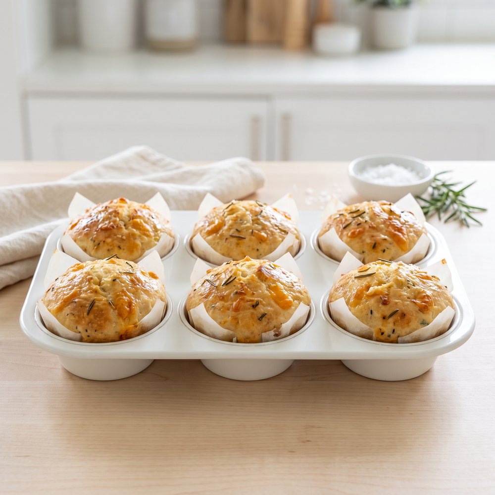 Rosemary-Garlic Focaccia Muffins