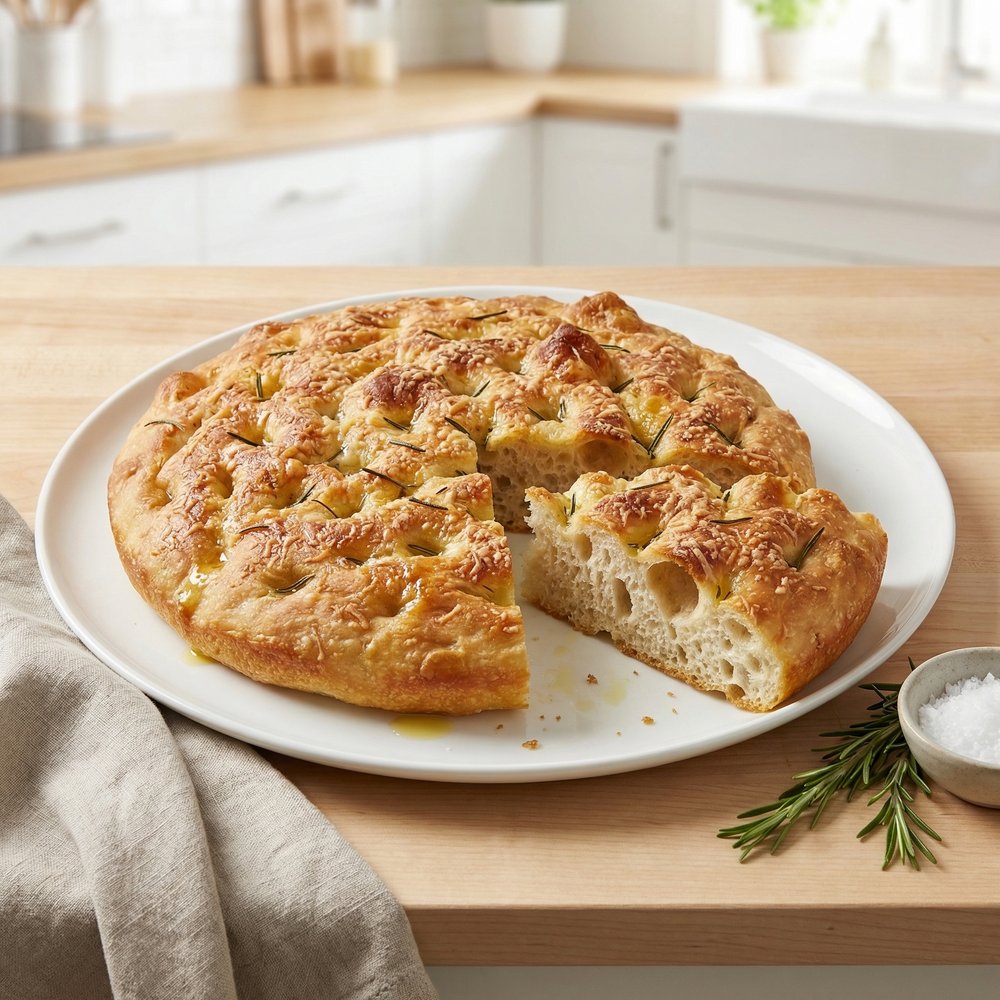 Simple Rosemary-Parmesan Focaccia