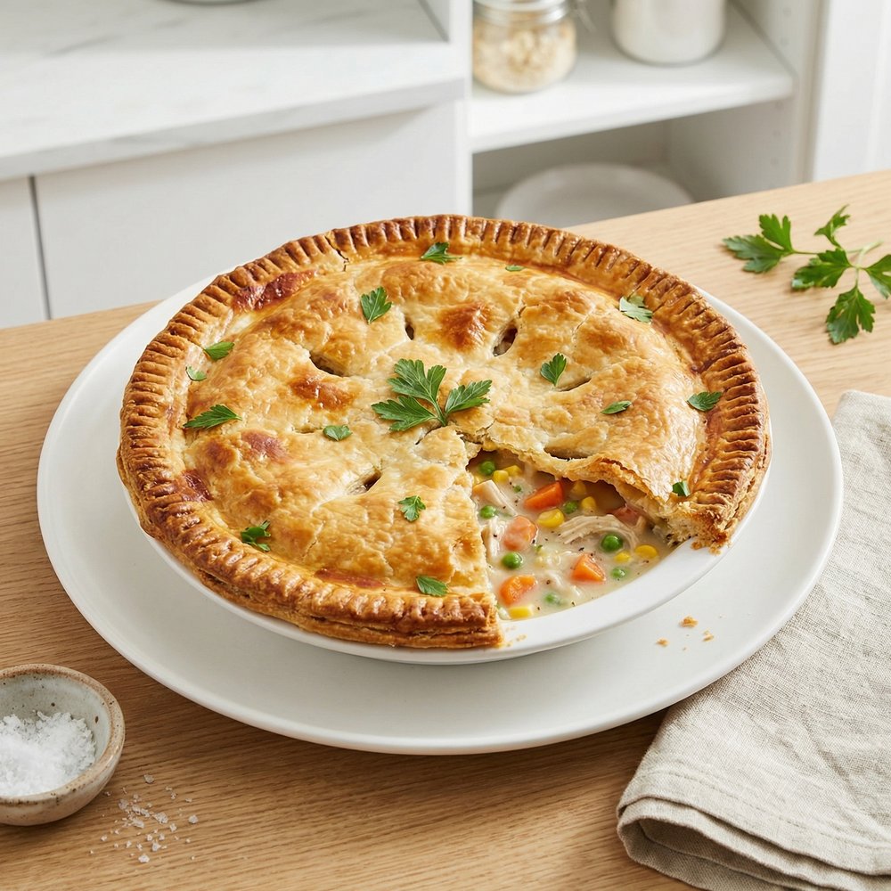 Homestyle Pot Pie with Rotisserie Chicken
