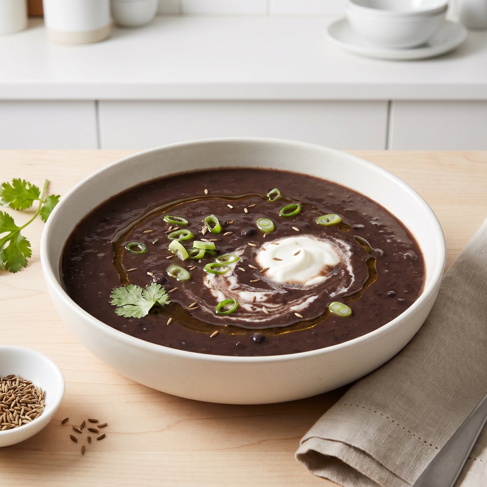 Salsa-Black Bean Blender Soup