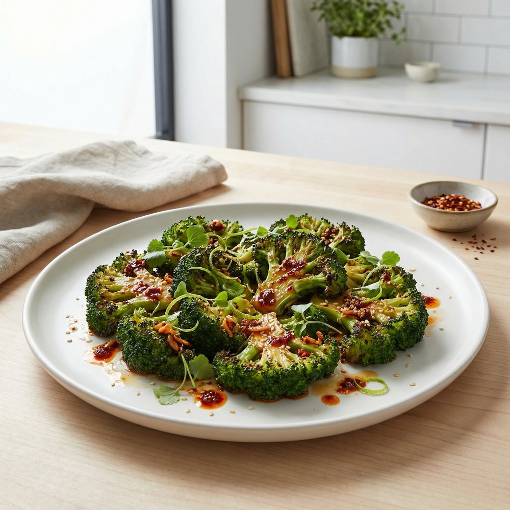 Smashed Sambal Broccoli