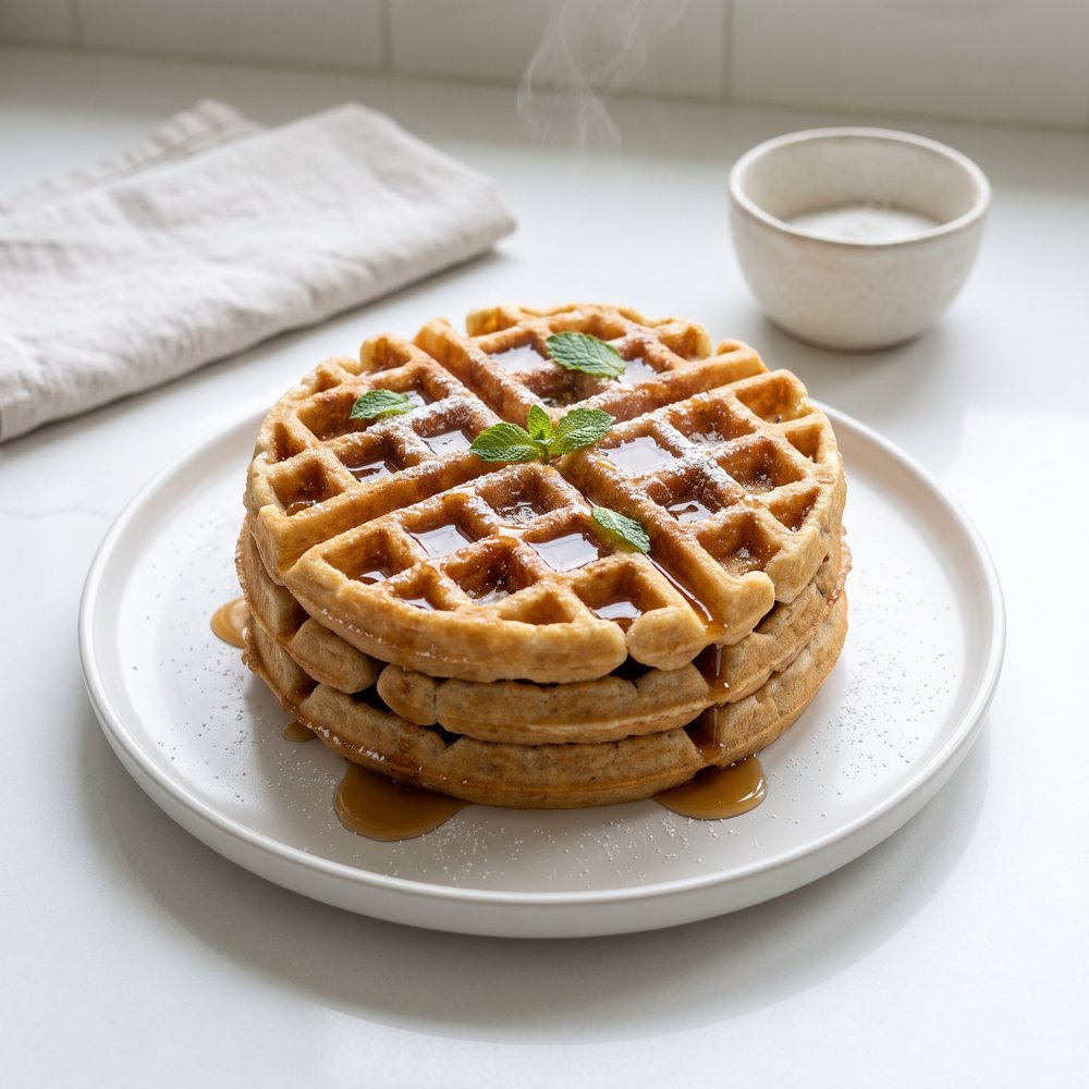 Sam's Tangy Sourdough Waffles