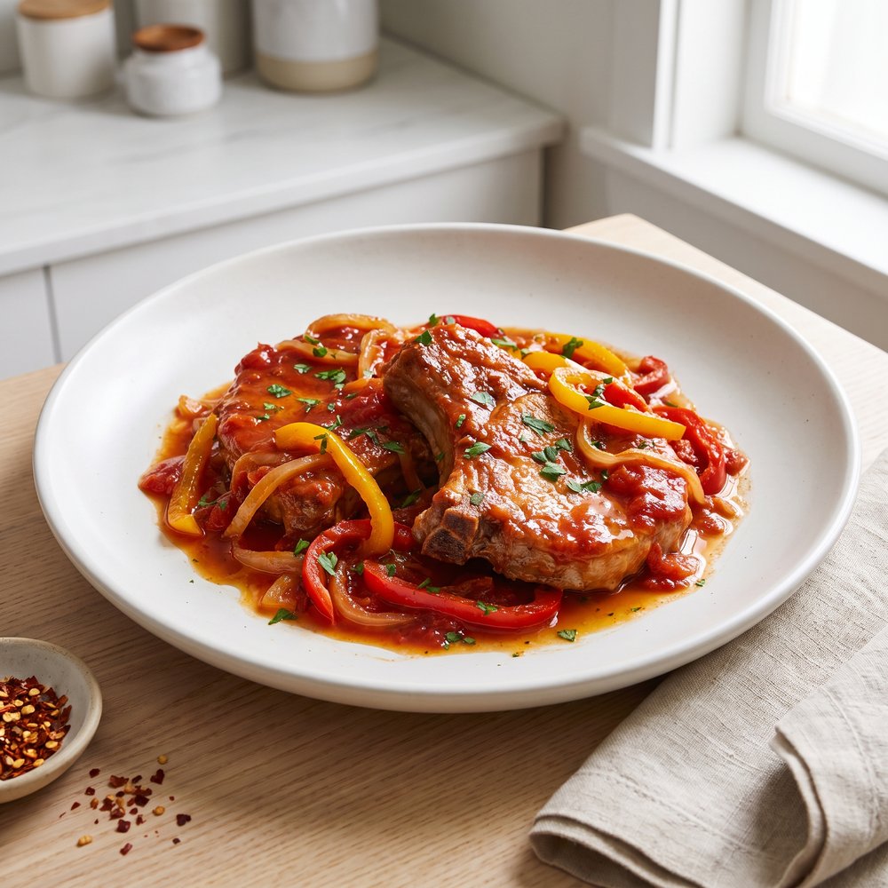 Saucy Slow Cooker Pork Chops