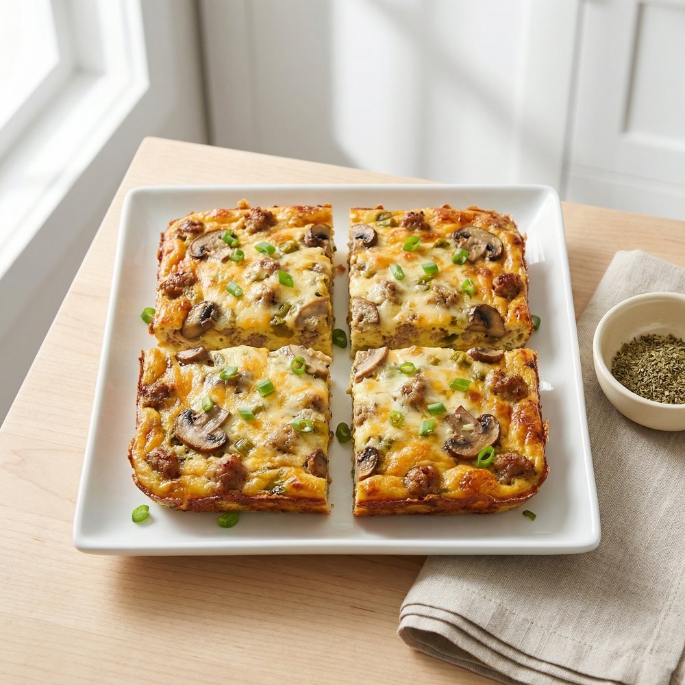 Cheesy Sausage and Egg Breakfast Casserole