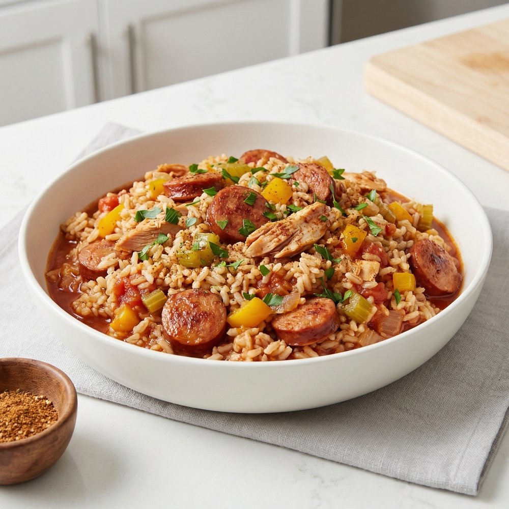 Spicy Cajun Jambalaya Rice