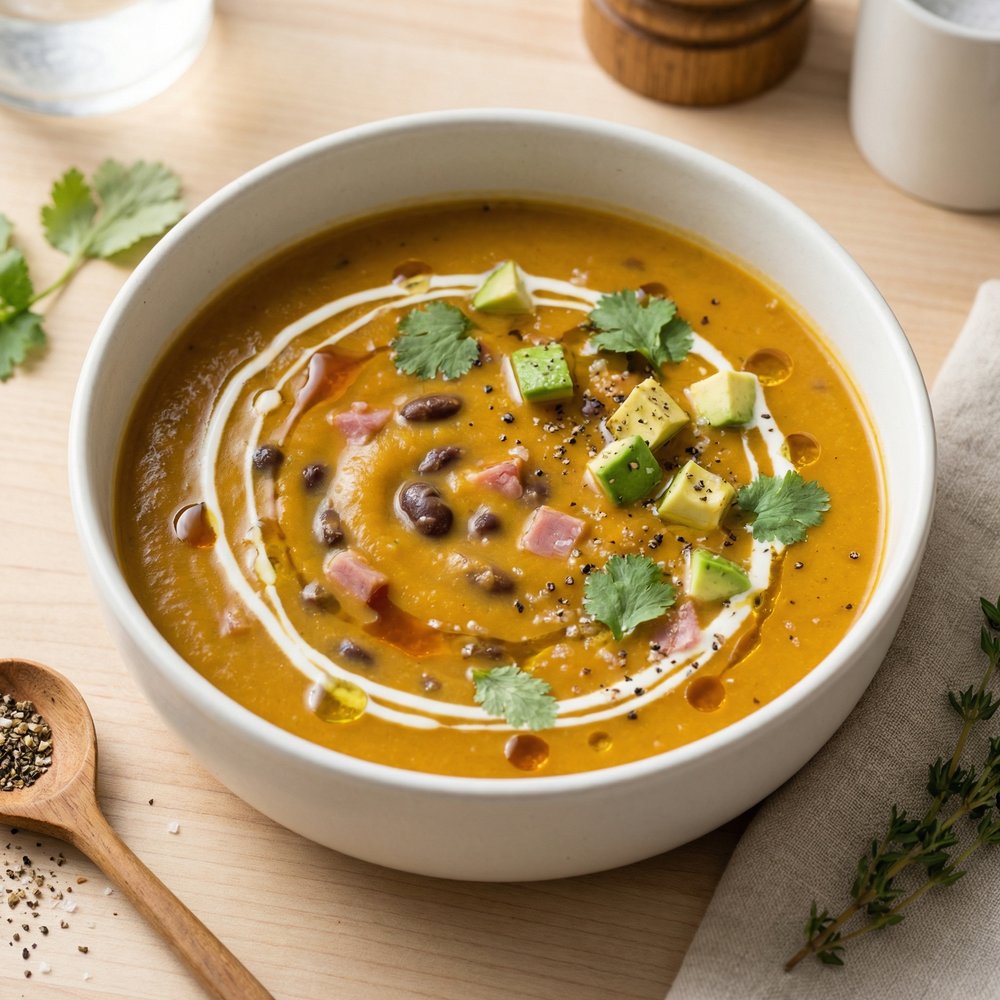 Black Bean and Pumpkin Harvest Soup