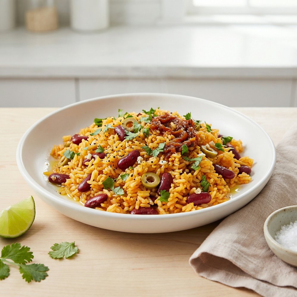 Flavorful Spanish Rice and Beans