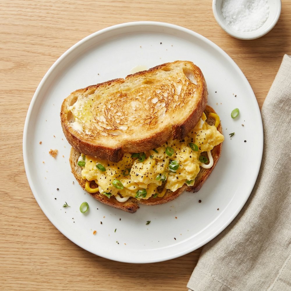 Tom's Toasted Scrambled Egg Sandwich