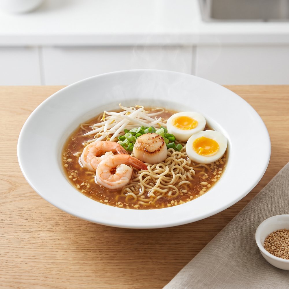 Seafood Ramen Noodle Bowl
