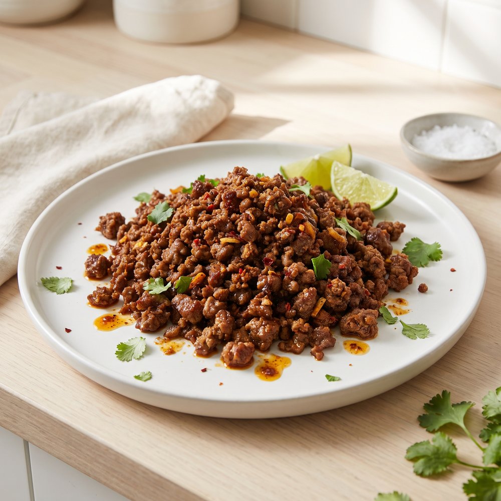 Seasoned Ground Beef with DIY Taco Spice Blend