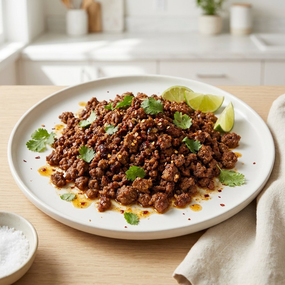 Seasoned Ground Beef with DIY Taco Spice Blend