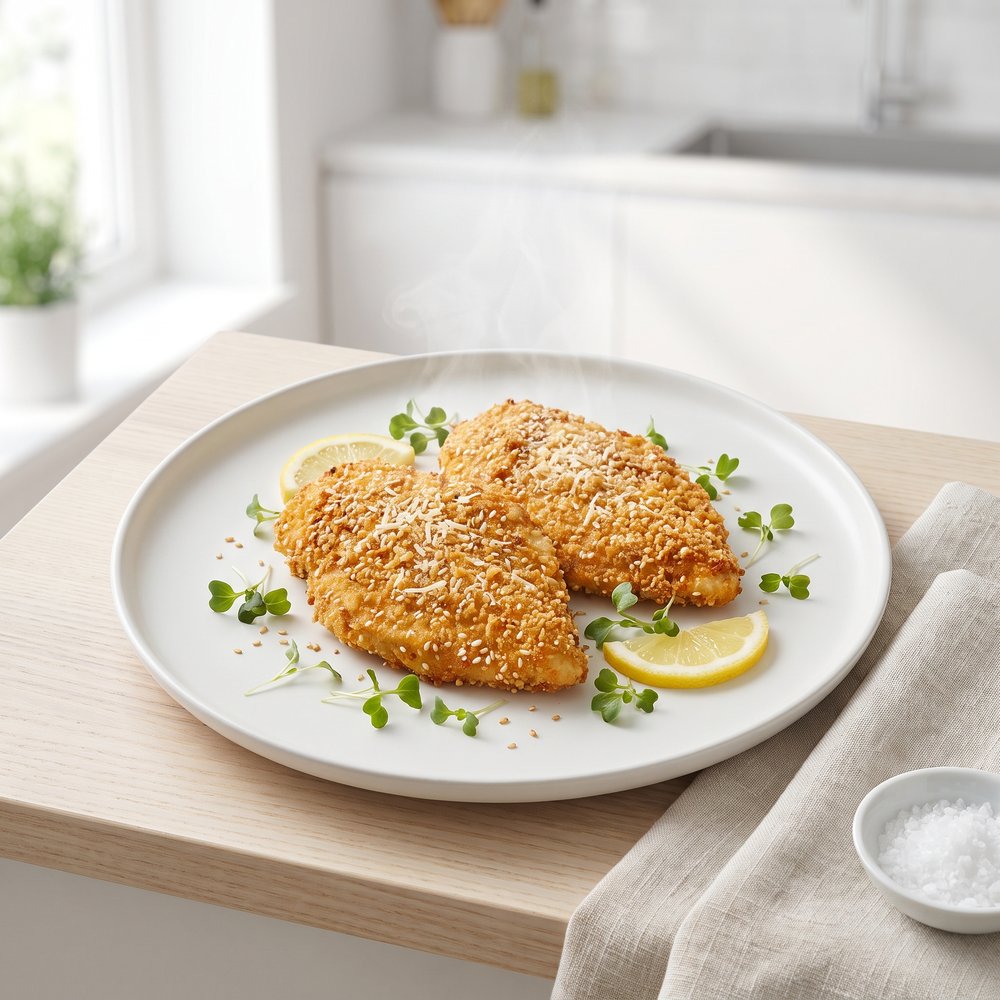 Sesame-Parmesan Crusted Chicken