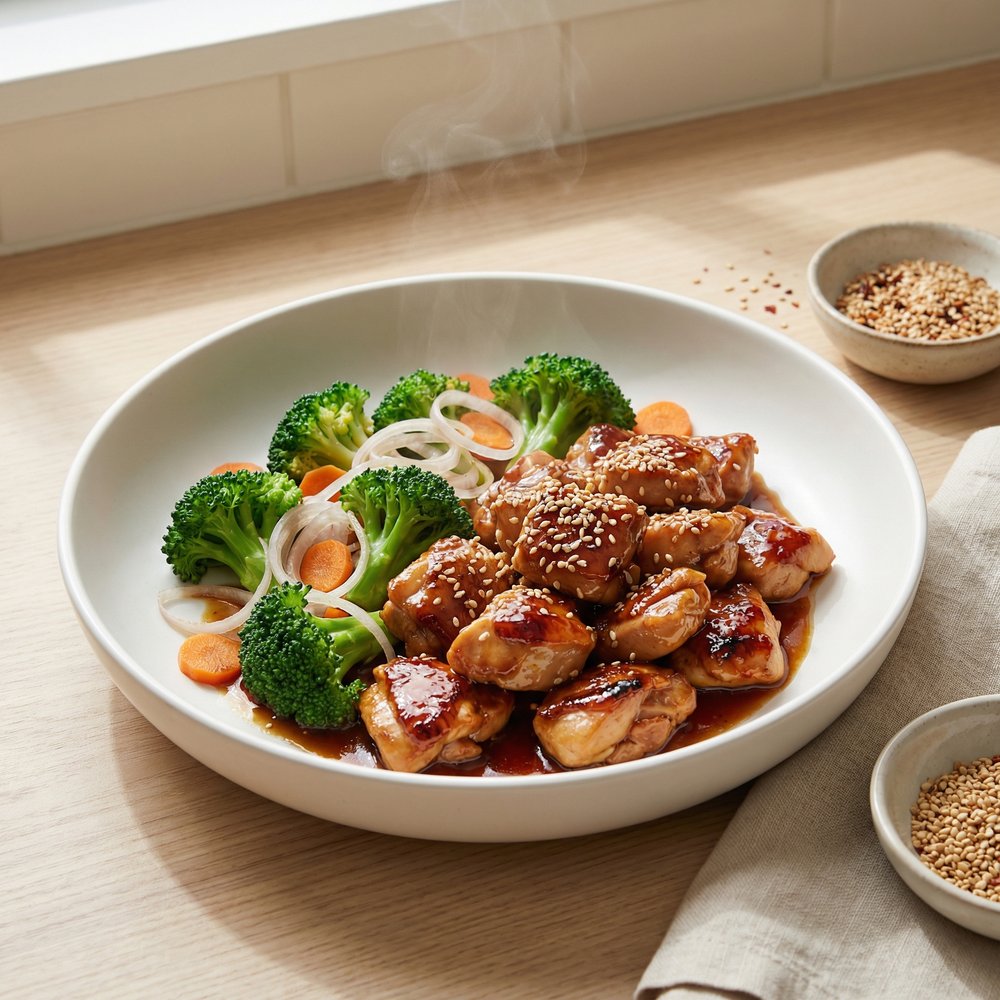 Broccoli and Sesame Chicken Stir-Fry
