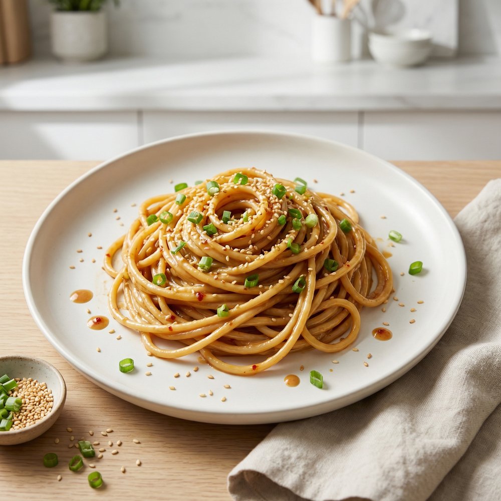 My Go-To Peanut Sesame Noodles