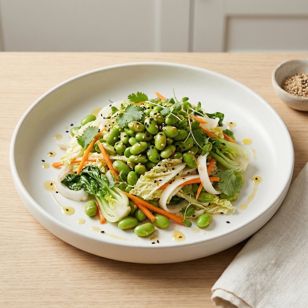 Crisp Edamame Napa Salad