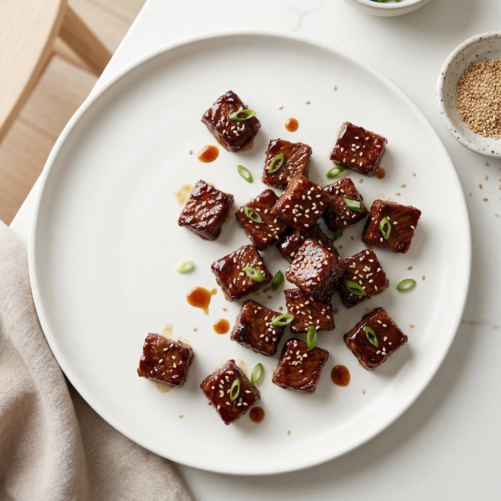 Teriyaki Sesame Beef Tenderloin Bites
