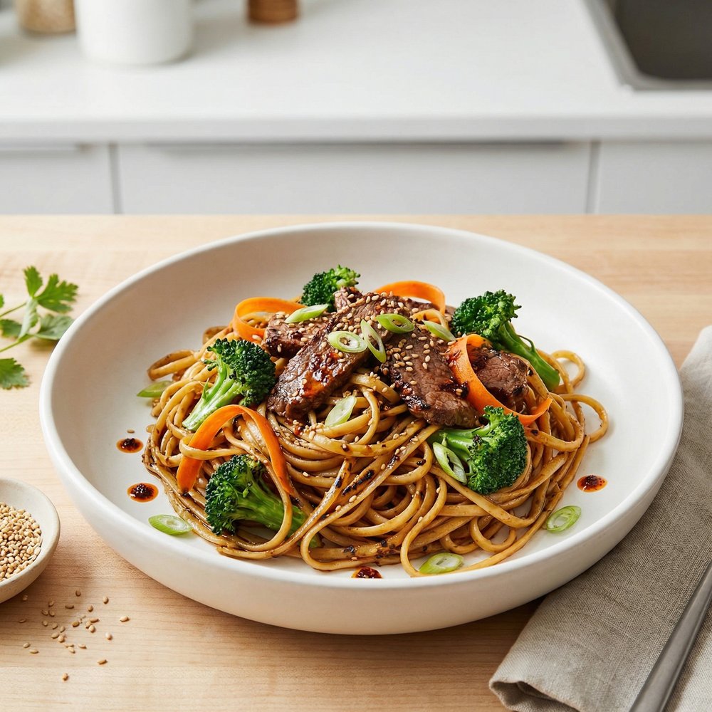 Shortcut Beef Noodle Bowl