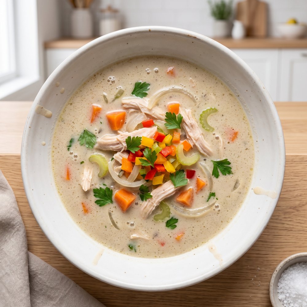 Set-and-Forget Slow Cooker Chicken Soup