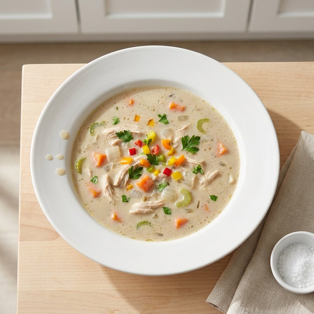 Set-and-Forget Slow Cooker Chicken Soup