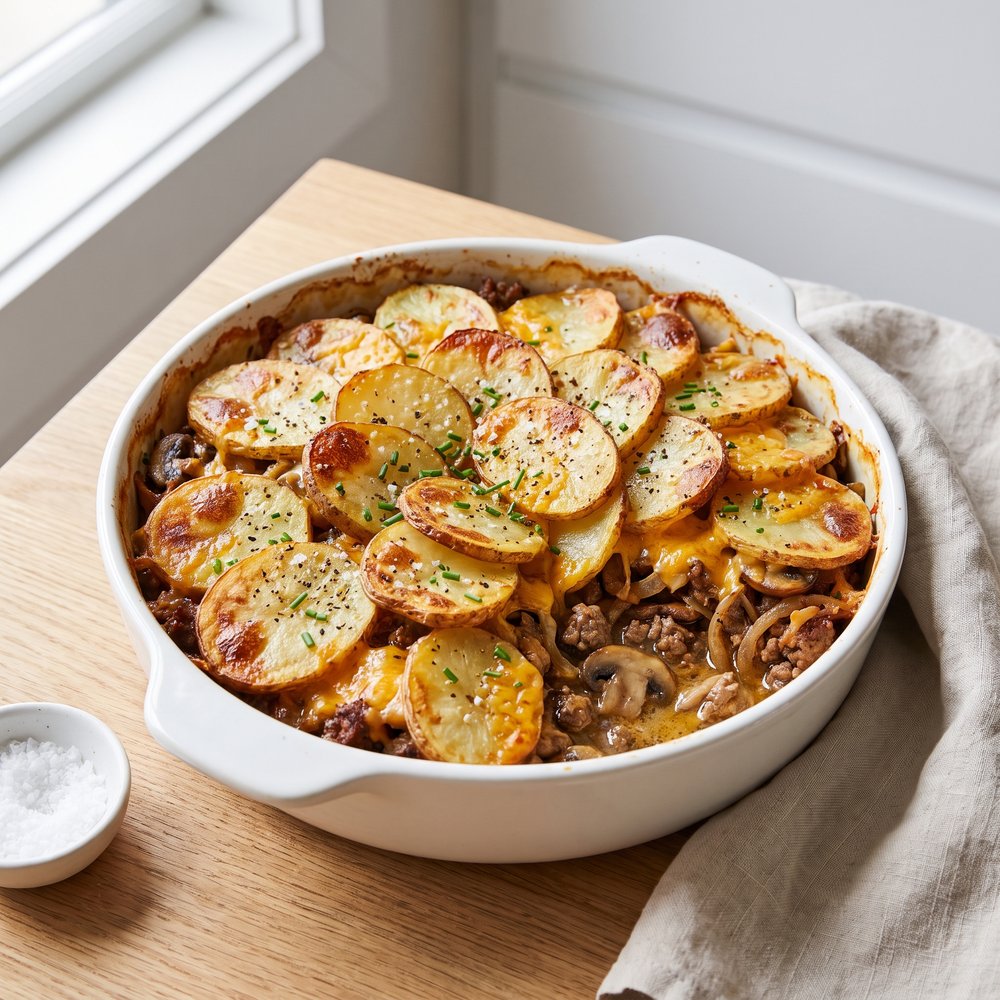Shearers' Mince and Potato Hot Pot