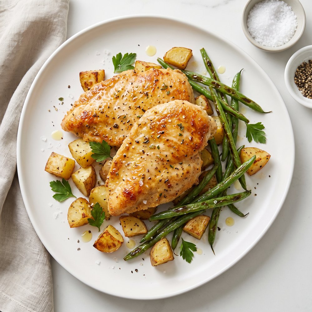 Sheet-Pan Lemon Garlic Parmesan Chicken