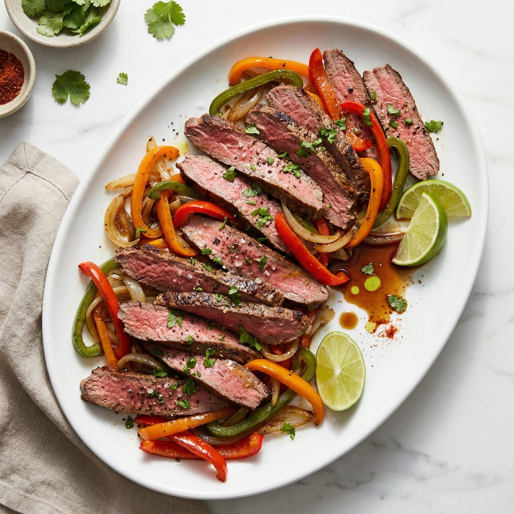 Sheet Pan Beef Fajitas
