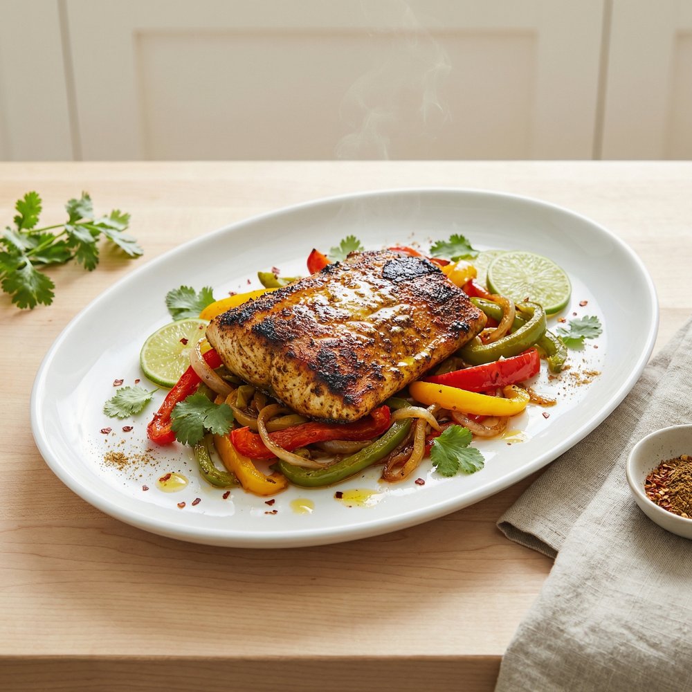 Sheet Pan Mahi Mahi Fajitas