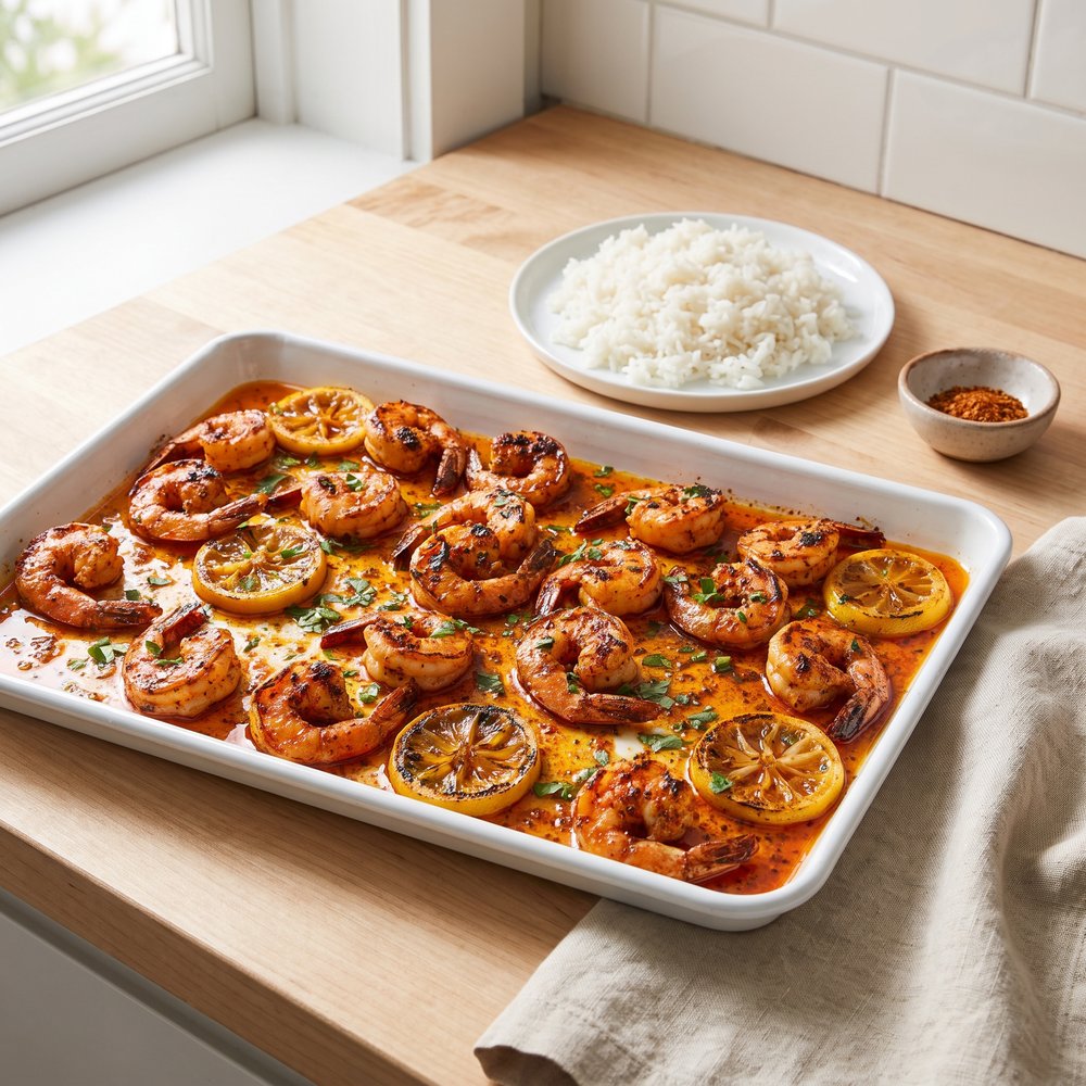 Sheet Pan New Orleans-Style Shrimp